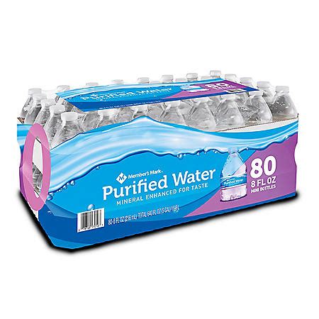Sparkling water is great, too. . Sams club bottled water